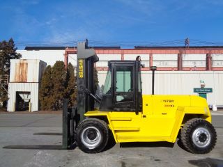 Hyster H300xl 30,  000 Lbs Forklift Boom Lift Truck - Diesel - Side Shift - Cab photo