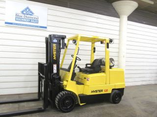 Hyster S120xm 12,  000 Lb Forklift,  Lp Gas,  Three Stage,  4 Way Hydraulics Yale Cat photo