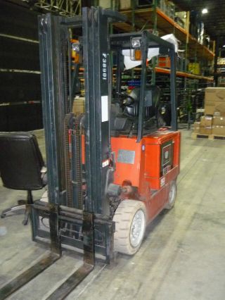 Electric Forklift - Nissan 5000 Lb Capacity With Charger photo