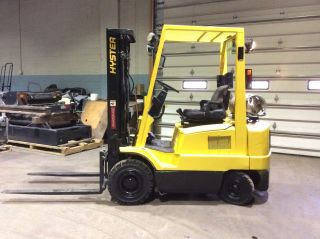 2004 Hyster H40xms 4000lb Pneumatic Tire Forklift - 5566 Hours photo