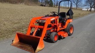 2003 Kubota Bx1500 4x4 Tractor With Loader,  Belly Mower,  And Manuals photo