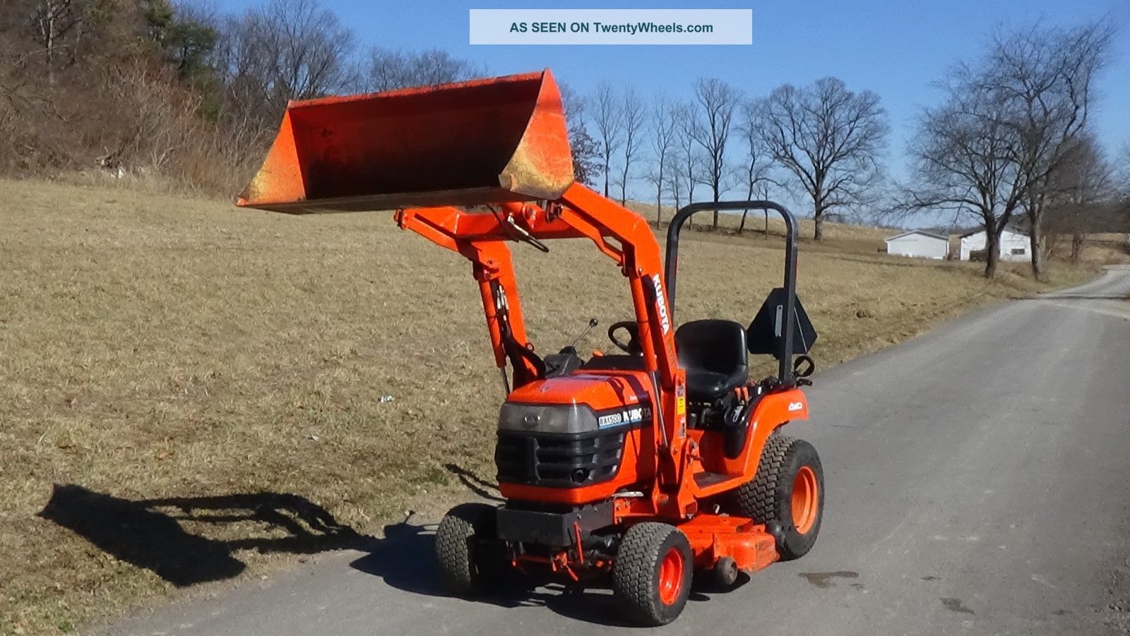 2003 Kubota Bx1500 4x4 Tractor With Loader Belly Mower And Manuals