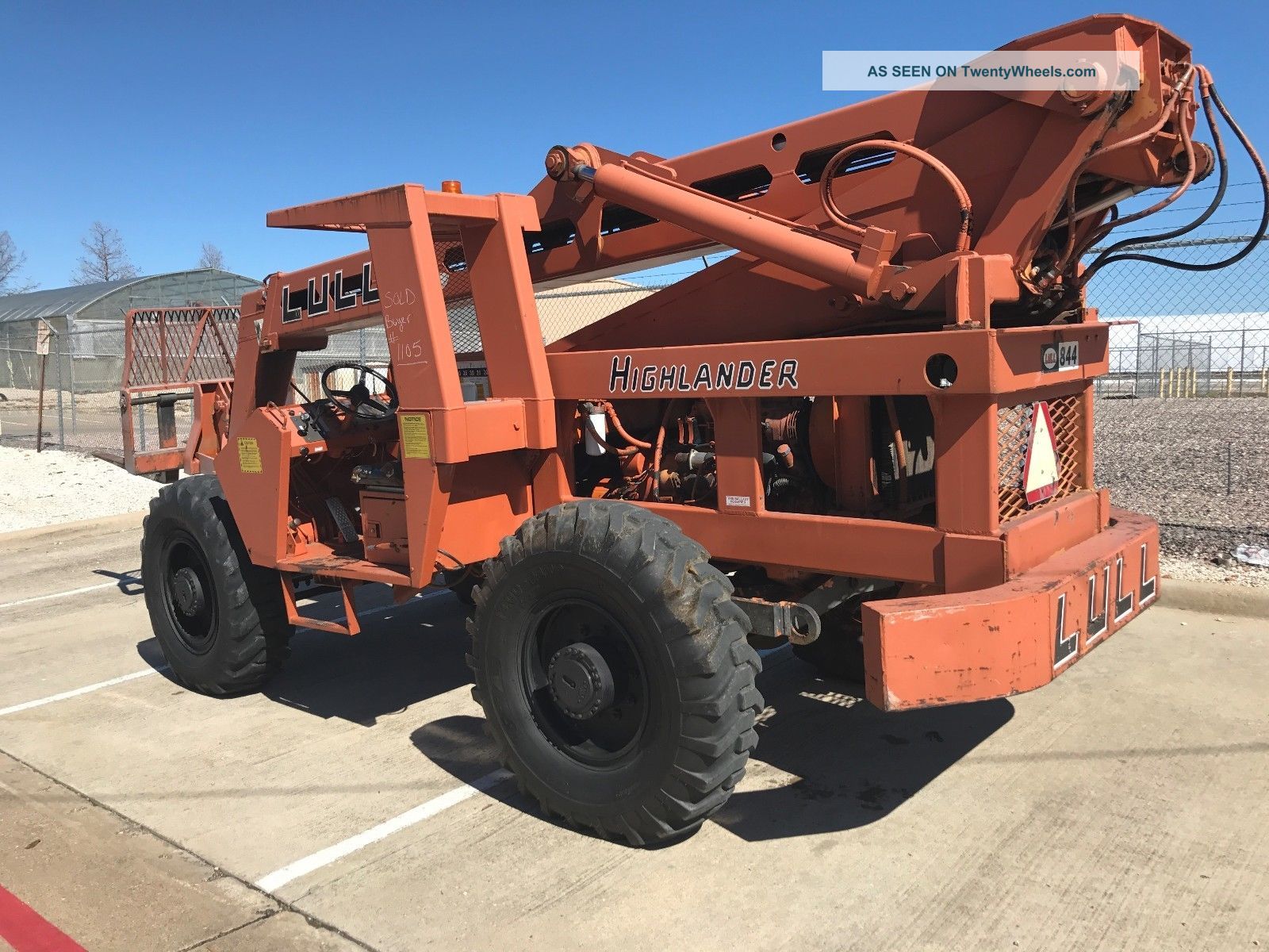 Lull Highland 844b Telescopic Fork Lift 8000 Pounds 4 Wheel Steering 4x4