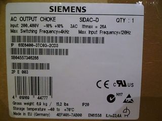Siemens 1p 6se6400 - 3tc03 - 2cd3 Factory Seal photo