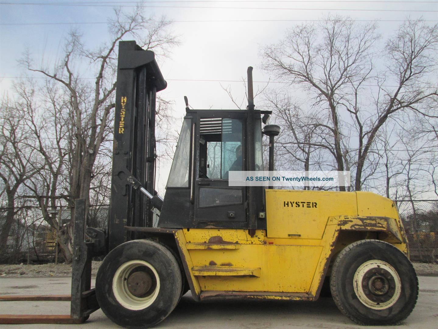 Hyster H280xl Forklift Lift Truck Hilo Fork,  28,  000lb Capacity Pneumatic Forklifts photo