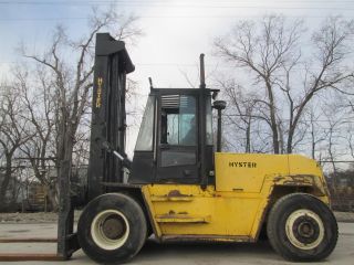 Hyster H280xl Forklift Lift Truck Hilo Fork,  28,  000lb Capacity Pneumatic photo