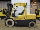 2013 Hyster H100ft 10000lb Solid Pneumatic Forklift Diesel Lift Truck Hi Lo Forklifts photo 3