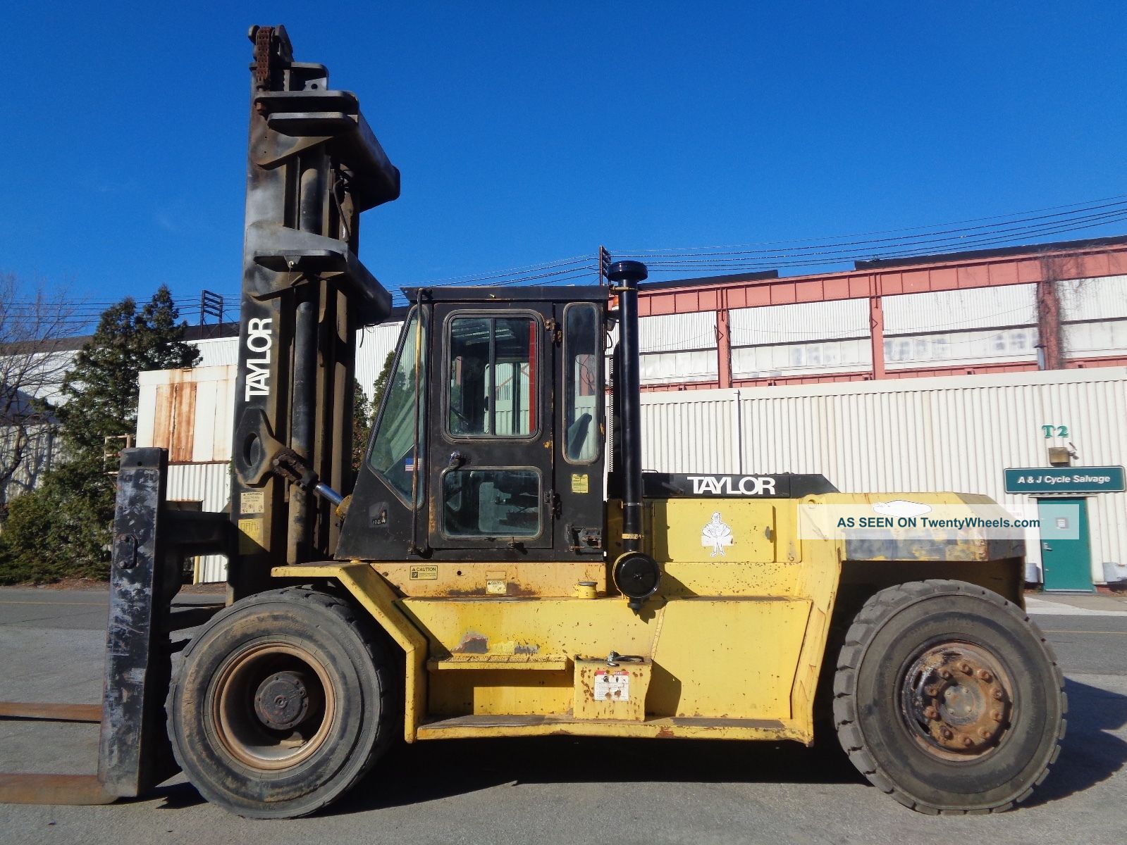 Taylor Gt330 33, 000lb Forklift Side Shift Fork Positioners