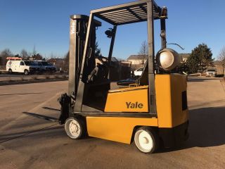 1999 Yale 4000 Pound Lpg Forklift - Paint - Ready To Go To Work We Will Ship photo