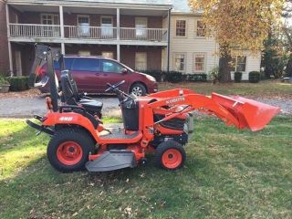 2015 Kubota Bx2370 4x4 Tractor Loader W/ Mower Only 46 Hours. photo