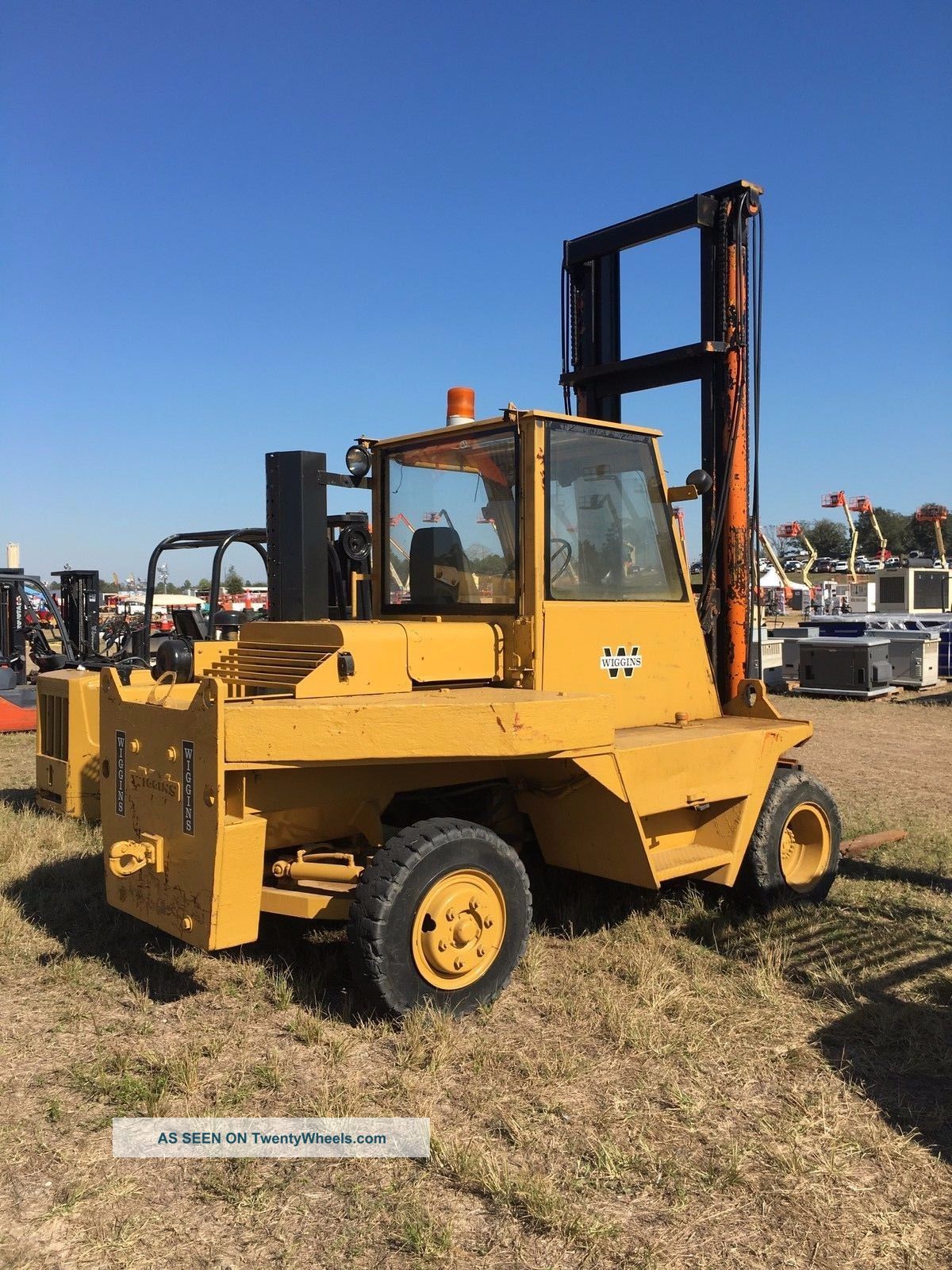 Wiggins 15000 Lb Cap Diesel Powered Pneumatic Tire Forklift 54 " Forks 17 ' Lift