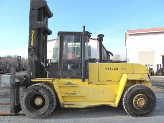 Hyster H300xl,  30,  000 Diesel Pneumatic Tire Forklift,  2 Stage,  Sideshift,  Cab photo
