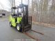 Clark Gps25mc 5,  000 Lbs.  Warehouse Forklift Lift Truck 3 - Stage Mast Lpg Bidadoo Forklifts photo 1