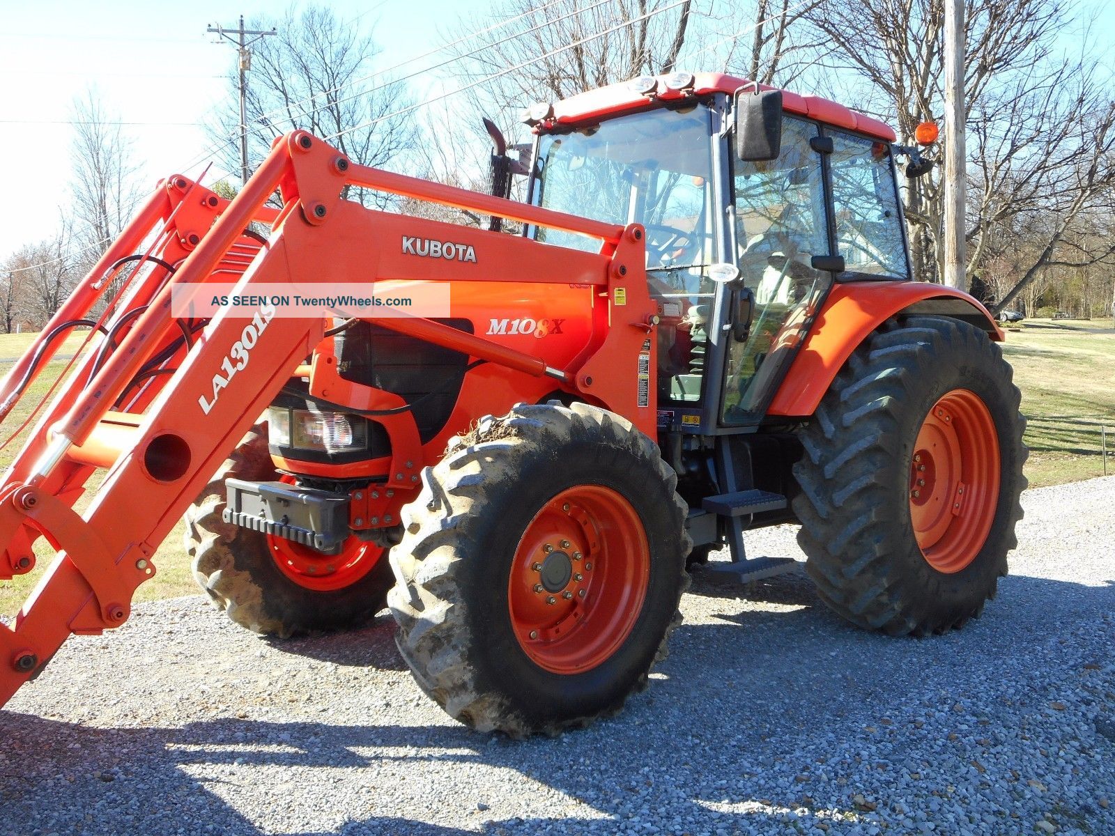 1 Owner Kubota M108x Cab+loader+4x4 With 748 Hours Condition Tractors photo