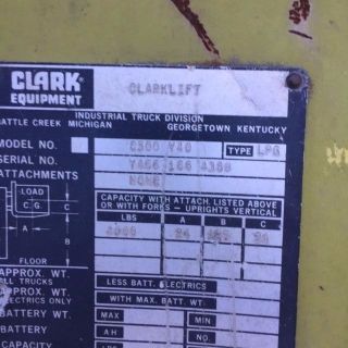 Clark Forklift Triple Stack Machine Heavy Duty - 4000 Lbs Capacity Take A Look photo