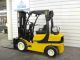 2008 ' Yale Glp060,  6,  000 Pneumatic Tire Forklift,  3 Stage,  S/s & Fork Position Forklifts photo 2