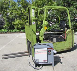 Clarke 3000 Lbs Electric Forklift Fork Lift With Charger photo