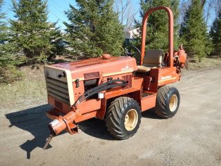 Ditch Witch 350sx Duetz Diesel Vibratory Ride On Plow With Roto Bore Attachment photo