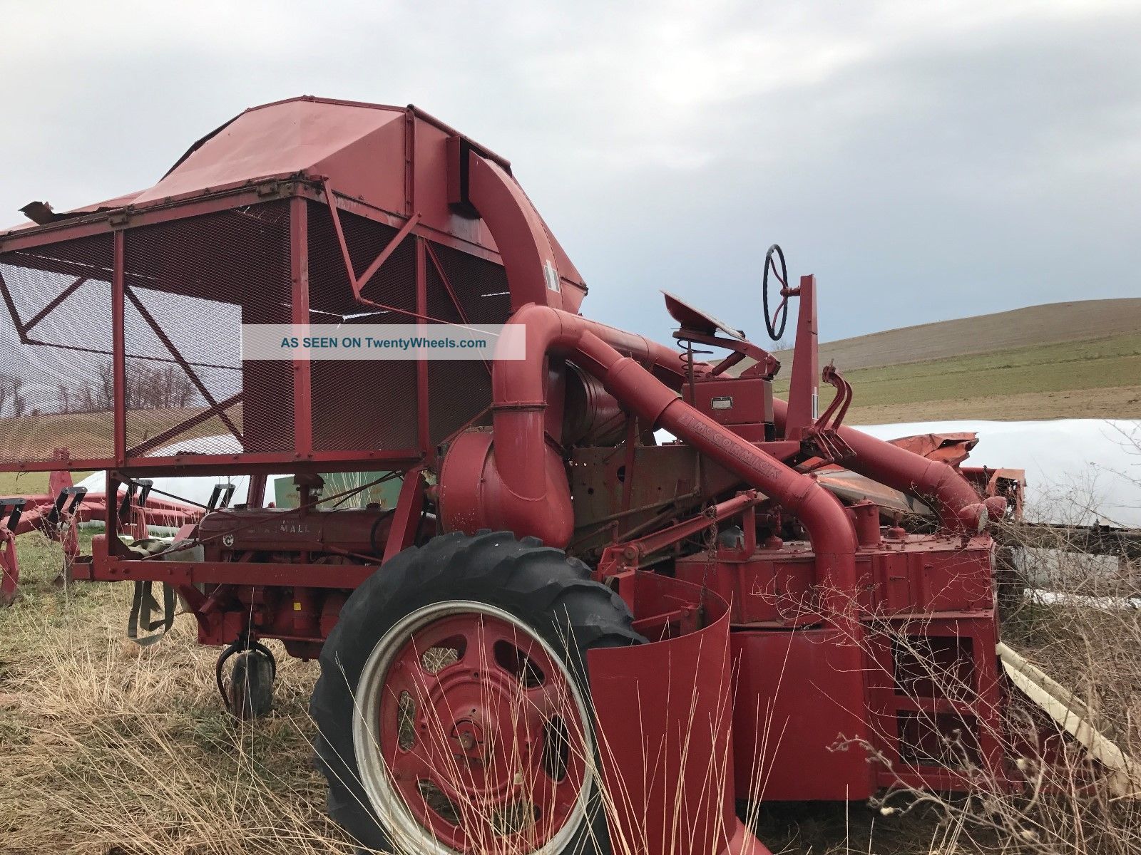 Rare Ih Cotton Picker With C Tractor Antique & Vintage Farm Equip photo