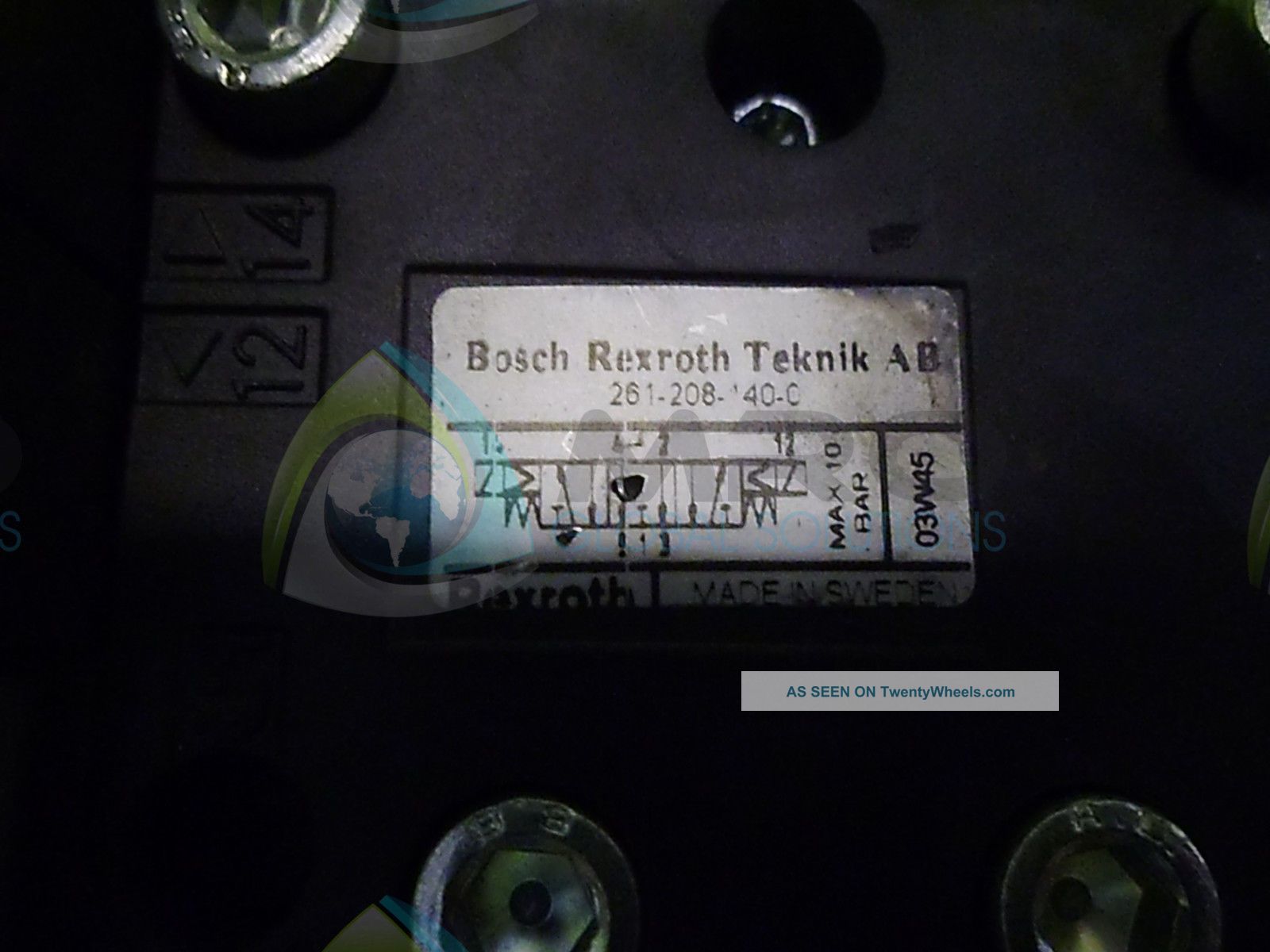 Rexroth 261 - 208 - 40c Pneumatic Valve (as Picuted) No Box See more Rexroth 261-208-40c Pneumatic Valve as Picuted... photo