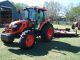 Kubota M 9960 Air Cab 4x4 Tractor 1150 Hrs With 15 Ft Land Pride Batwing Mower Tractors photo 1