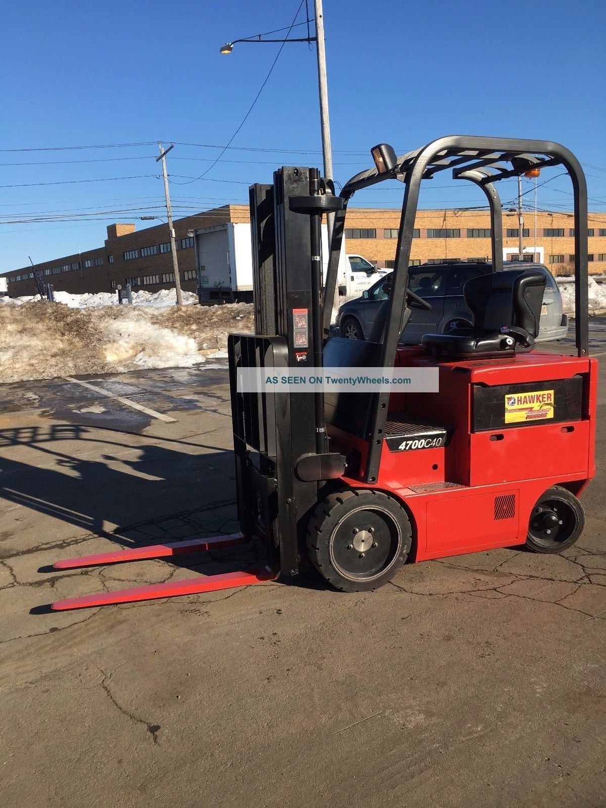 2010 Raymond Mn 4700 4 Wheel Sit Down Forklift 4000lb Cap. 188 " Lift