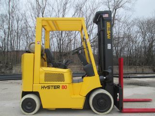2004 Hyster S80xmbcs Forklift Lift Truck Hilo Fork,  8000lb Capacity,  Hyster photo