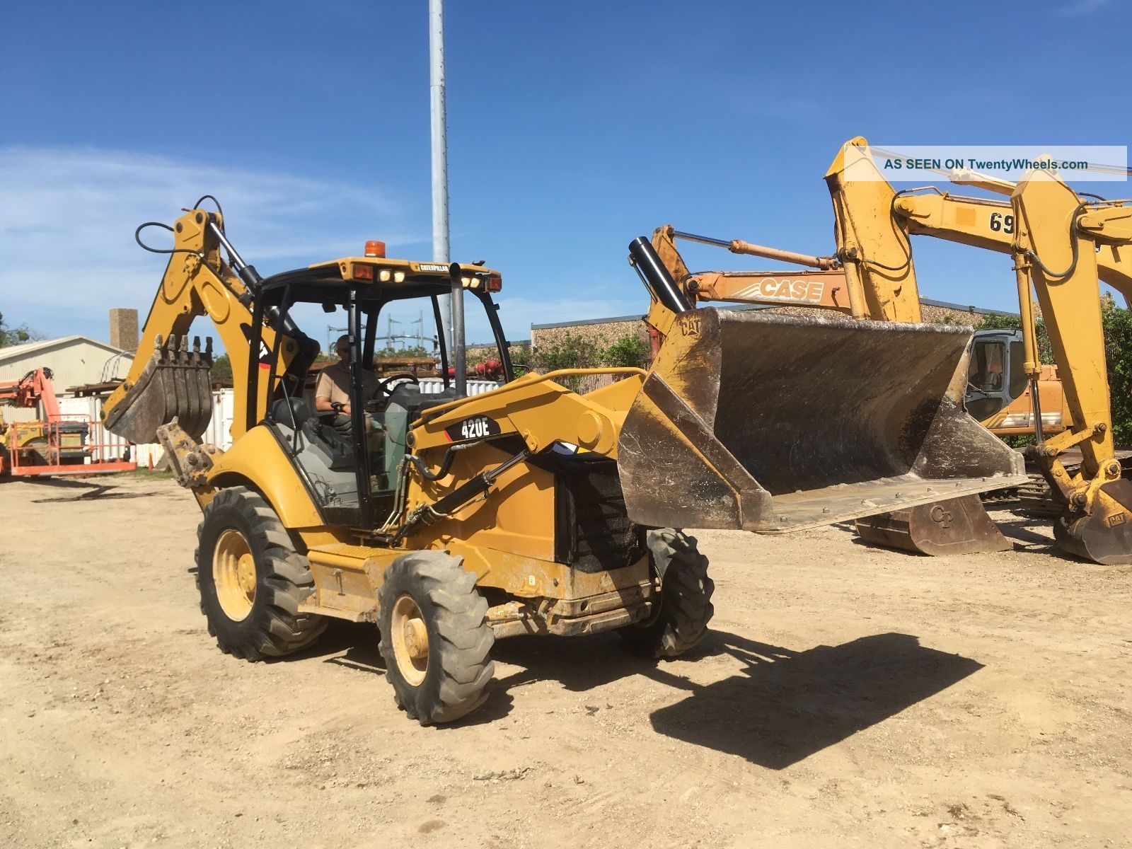 2007 Caterpillar Cat 420e 4wd Backhoe Loader; 4056 Hrs