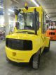 2005 Hyster H80xm 8,  000 Pneumatic Tire Forklift,  Diesel,  Cab,  S/s - F - Pos.  Glp080 Forklifts photo 3