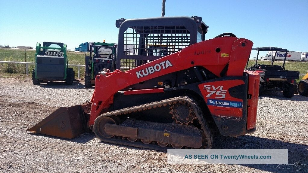 2013 Kubota Svl75 Track Skid Steer Tracksteer