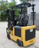 Caterpillar Model E3500 (2009) 3500lb Capacity Great 4 Wheel Electric Forklift Forklifts photo 1