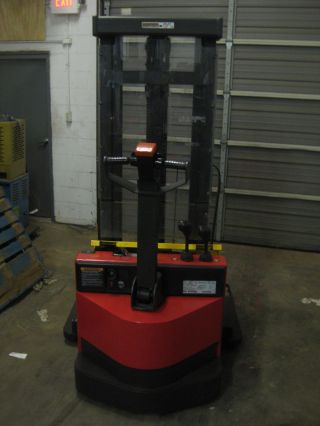 Raymond Electric Walkie Stacker Forklift - 3,  750 Lb Capacity,  Sideshifter,  Charger photo