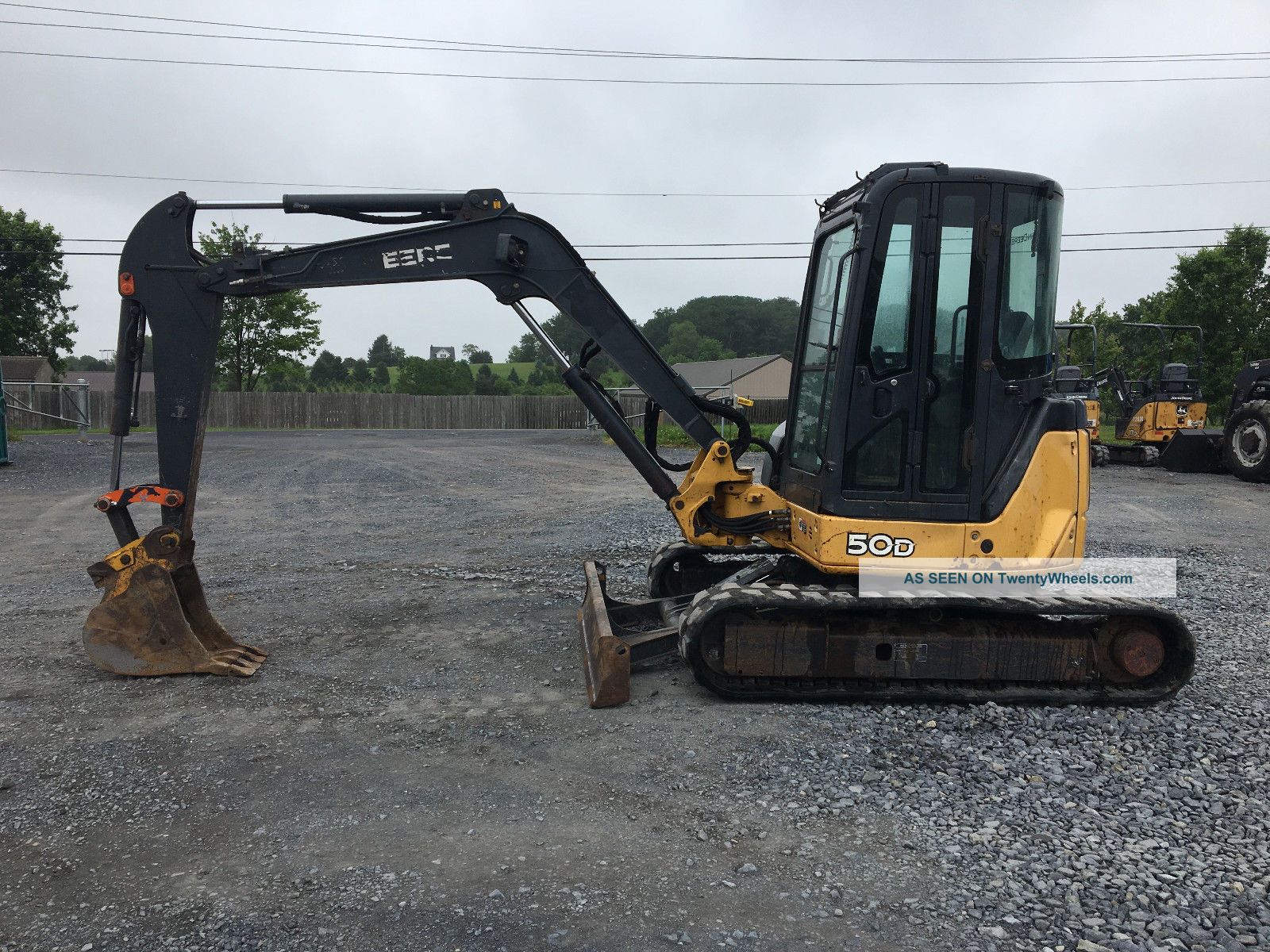 2009 John Deere 50d Mini Excavator W/cab