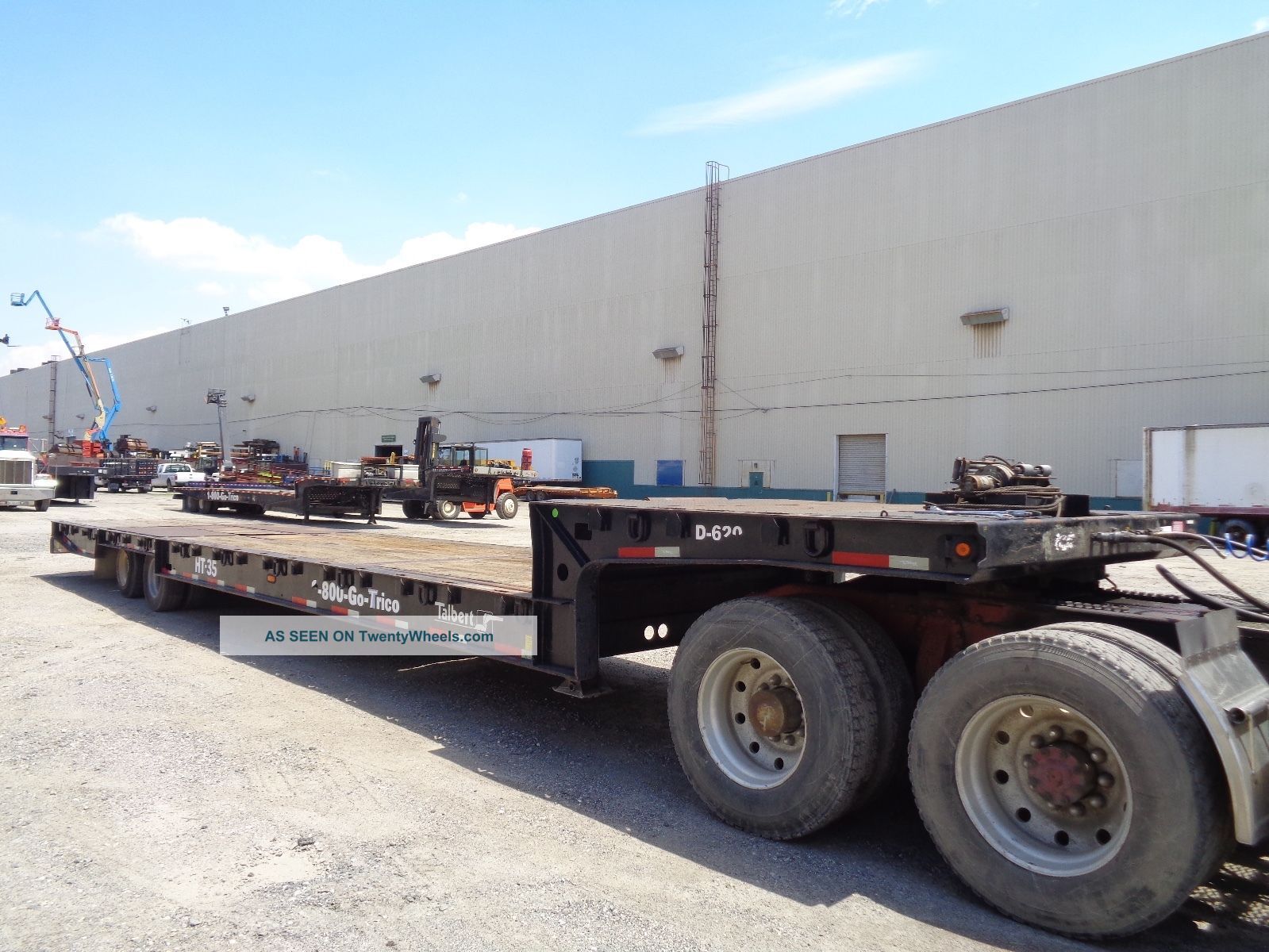 2009 Talbert 35ht 35 Ton Hydraulic Tilting Rollback Equipment Step Deck