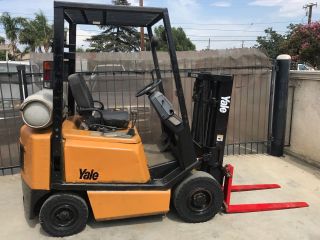 Yale Forklift With Short Mast 4,  000 Lbs photo