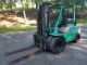 ' 97 Mitsubishi Fg - 35 8000 Lb Cap 3 - Stage Forklift W/ Pneumatic Tires: Forklifts photo 1